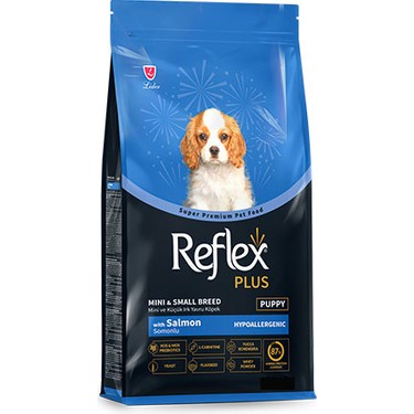 Reflex Plus Somonlu Mini Küçük Irk Yavru Köpek Maması 3 Kg – Sağlıklı Büyüme İçin Tam ve Dengeli Beslenme