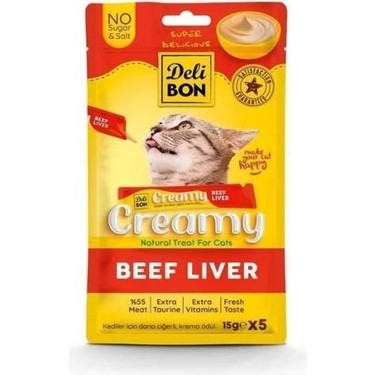 🐾 Delibon Creamy Ödül Beef 15g – Lezzetli ve Besleyici Kedi Ödül Maması