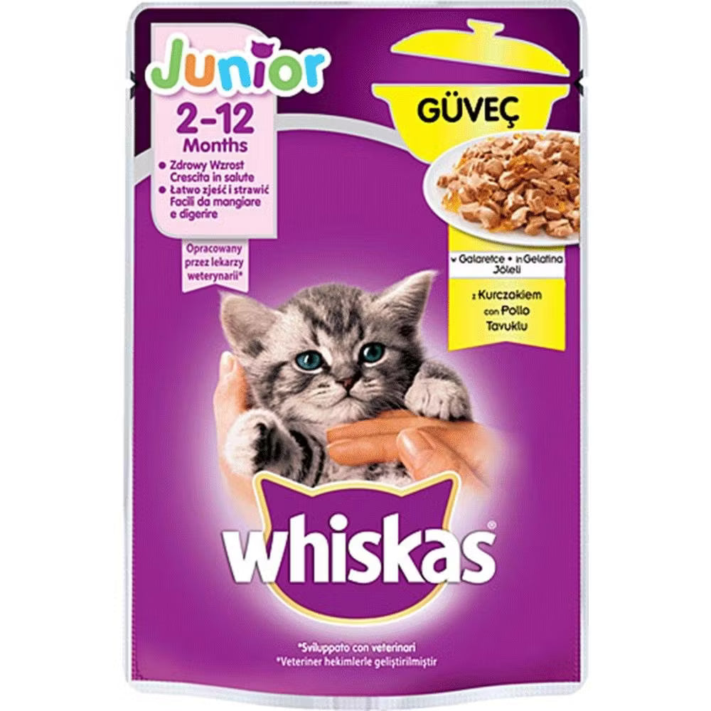 🐾 Whiskas Pouch Güveç Tavuklu 85g Kedi Maması – Lezzetli ve Besleyici Islak Mama