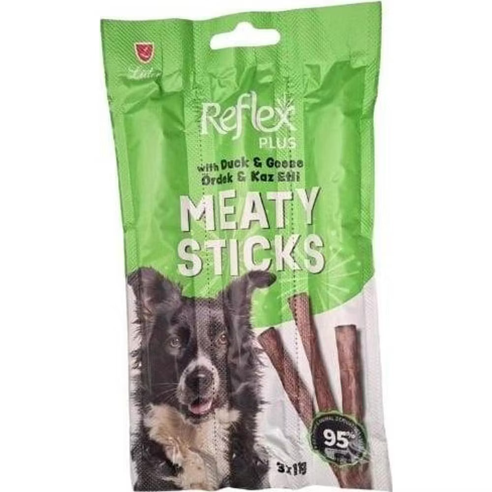 🐕 Reflex Plus Ördek & Kaz Etli Çubuk Yetişkin Köpek Ödül Maması 3×11 Gr