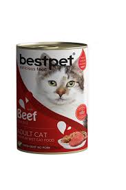 BestPet Biftekli Gravy Yetişkin Konserve Kedi Maması 400 Gr – Sos İçinde Lezzetli Et Parçaları