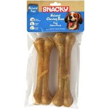 Snacky Natural Preslenmiş Yüksek Proteinli Köpek Çiğneme Kemiği 2’li 155 Gr – Doğal Çiğneme Ödülü