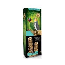 Gold Wings Meyveli Paraket Krakeri 2x65 Gr – Muhabbet Kuşu ve Paraketler için Vitaminli Ödül