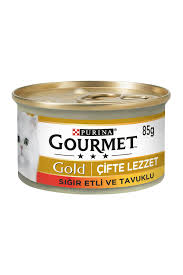 🐾 GOURMET GOLD Sığır Etli & Tavuklu Çifte Lezzet Yaş Kedi Maması – Gurme Kediler İçin İki Kat Lezzet