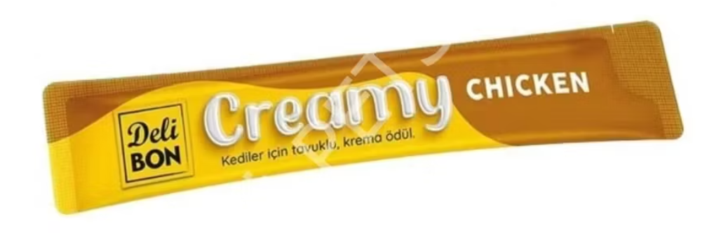 Delibon Tavuklu Kedi Kreması 15 gr – Lezzetli ve Besleyici Sıvı Kedi Ödül Maması