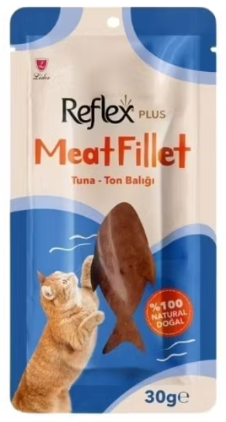 🐱🐶 Reflex Plus Meat Fillet Ton Balığı Fileto Kedi & Köpek Ödül Maması 30 Gr