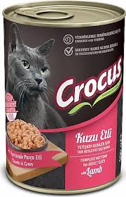 🐾 Crocus Yetişkin Kedi Kuzu Etli Soslu Yaş Mama 400g – Lezzetli ve Besleyici Ana Öğün