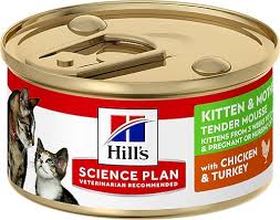 🐾 Hill’s SP Yavru ve Anne Kedi Tavuklu & Hindili Yumuşak Püre Konserve 85g – Besleyici ve Lezzetli