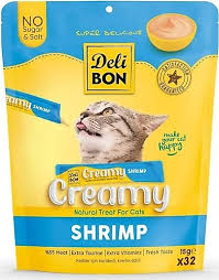🐾 Delibon Creamy Karidesli Kedi Ödül Maması 15g – Lezzetli ve Besleyici Krem Mama