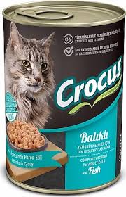 🐾 Crocus Yetişkin Kedi Balıklı Soslu Yaş Mama 400g – Lezzetli ve Besleyici Ana Öğün