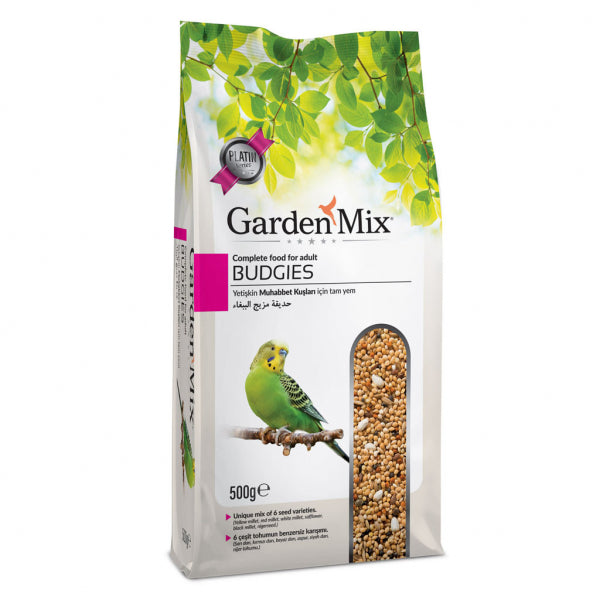 🐦 Garden Mix Platin Muhabbet Kuşu Yemi 500g – Dengeli ve Besleyici Kuş Maması