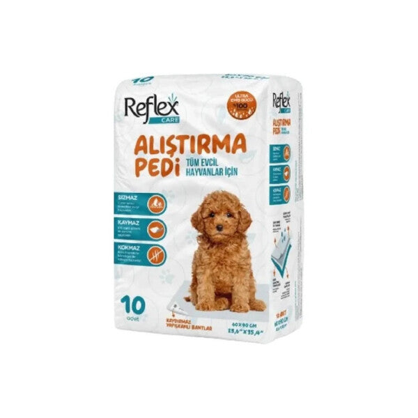 🐾 Reflex Care Alıştırma Pedi 60x90cm 10’lu – Evcil Hayvan Tuvalet Eğitimi İçin Pratik Ped