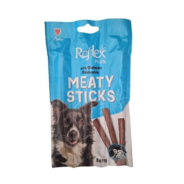 🐕 Reflex Plus Somonlu Çubuk Yetişkin Köpek Ödül Maması 3×11 Gr